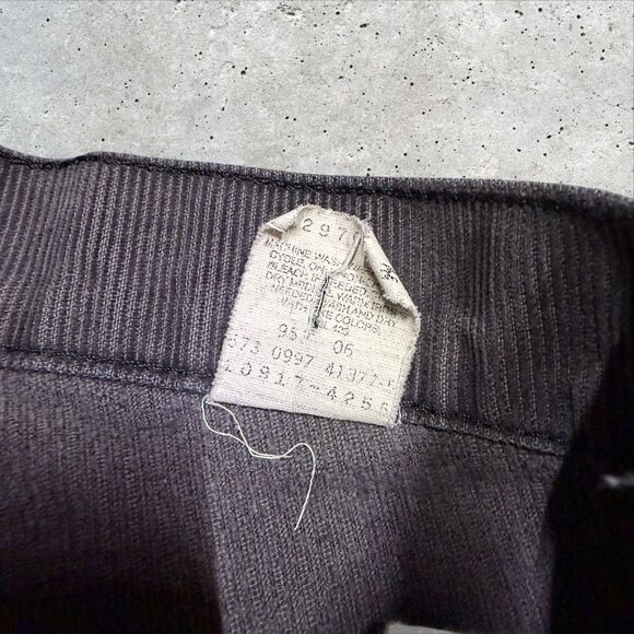 Vintage Levi’s 517 Boot Cut Gray Corduroy Jeans Juniors 7 JR Western Casual - Picture 7 of 9